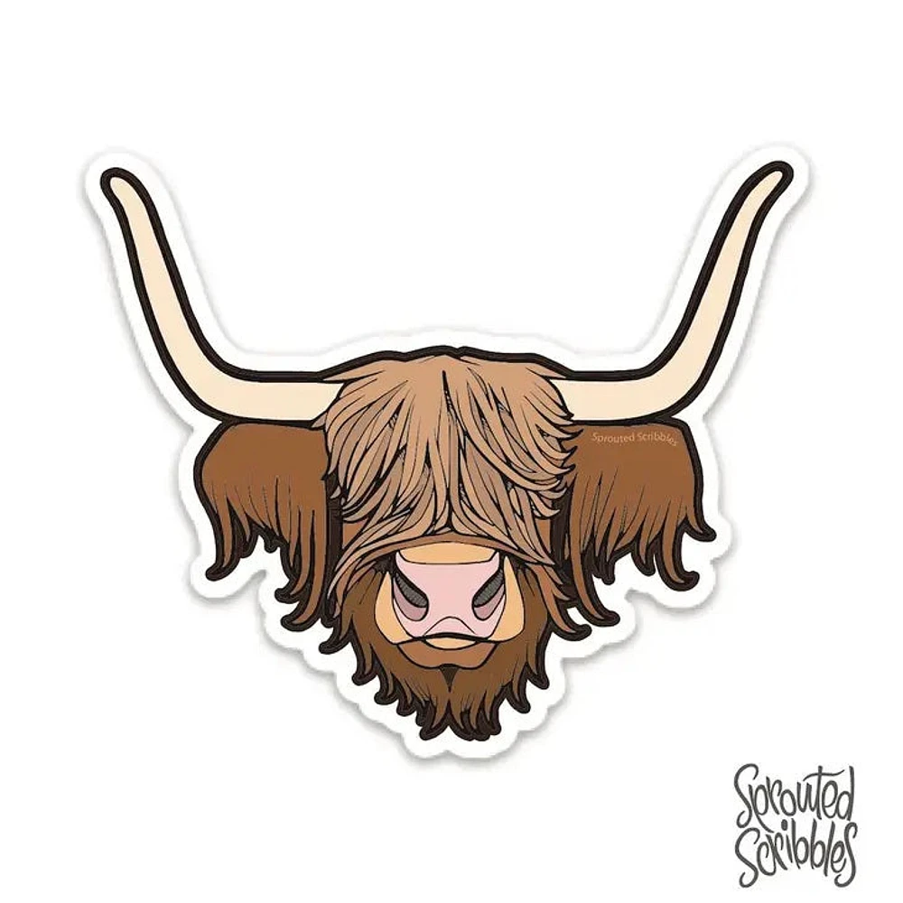 Vache des Highlands Sticker