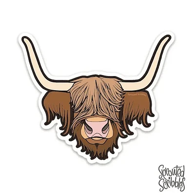 Vache des Highlands Sticker