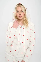 Heart Zip Up Hoodie