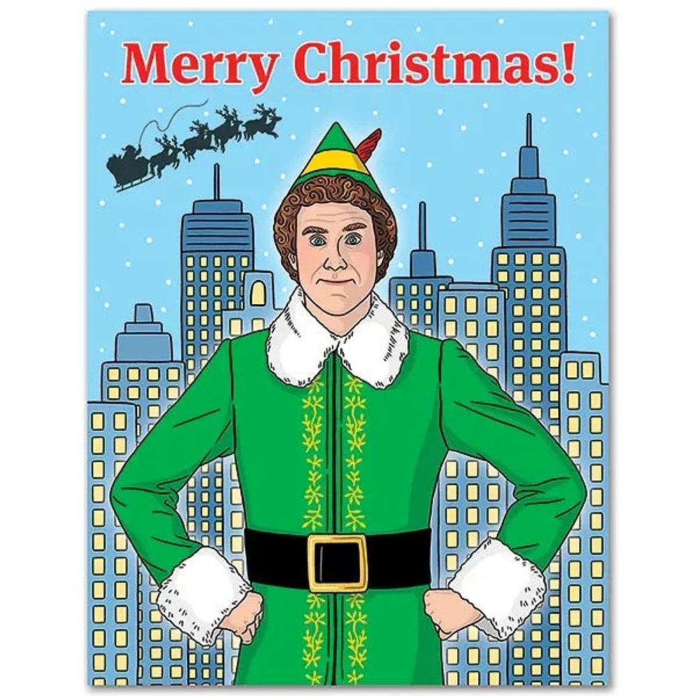 Elf Holiday Card