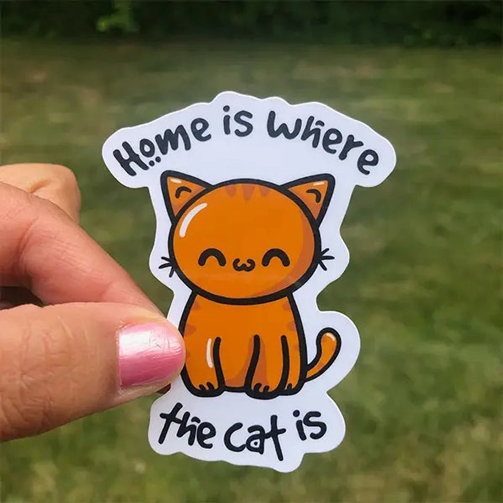 Home Is Where the Cat Is Sticker