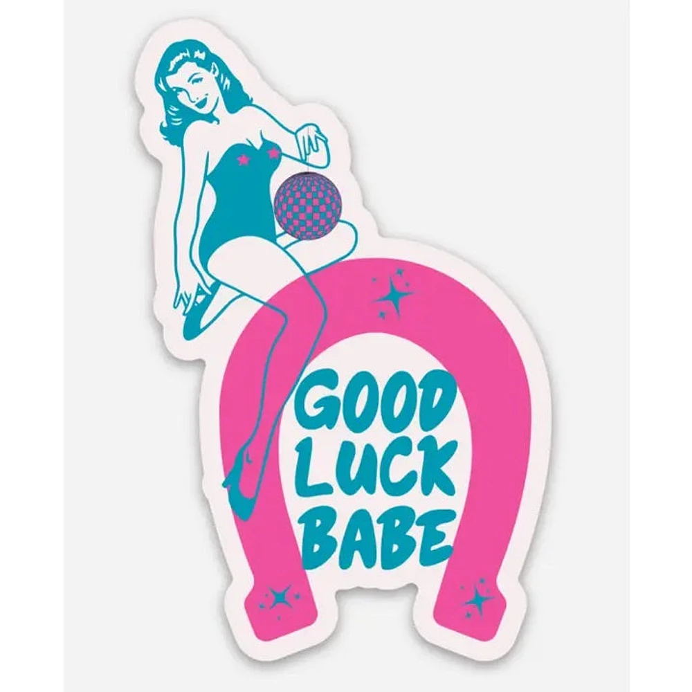 Good Luck Babe Horeseshoe Sticker (Chappell Roan)