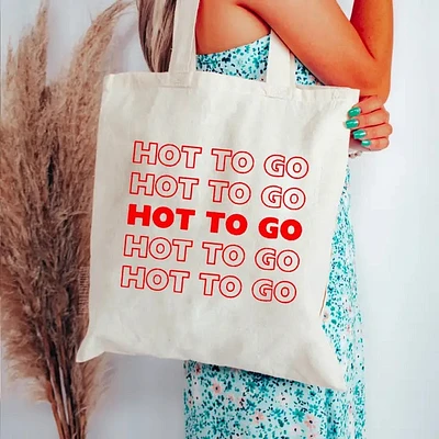 Hot To Go Tote Bag Beige