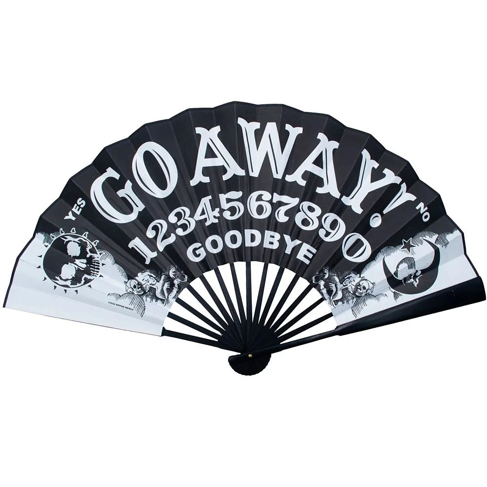 Go Away Ouija Double Sided Fan