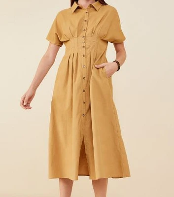 Button Up Corduroy Dress