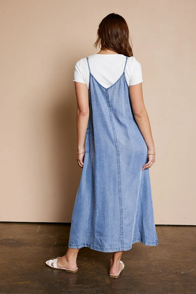 Overall Dress W Pockets