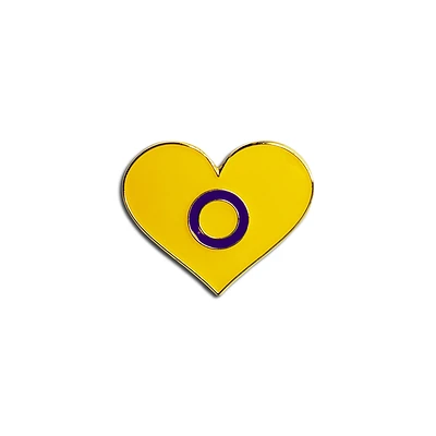 Intersex Pride Heart Pin