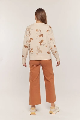 Flower Jaquard Sweater