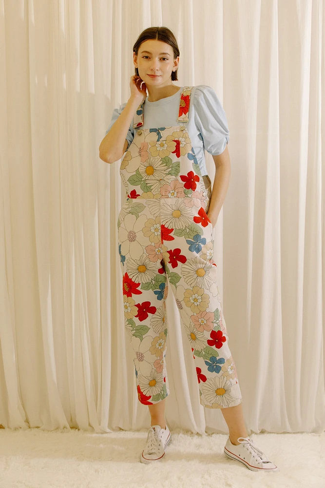 Multi Flower Overall Jumper