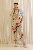 Multi Flower Overall Jumper