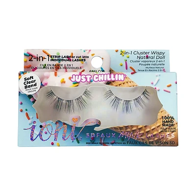 2 In 1 Cluster Wispy Natural Doll Lashes