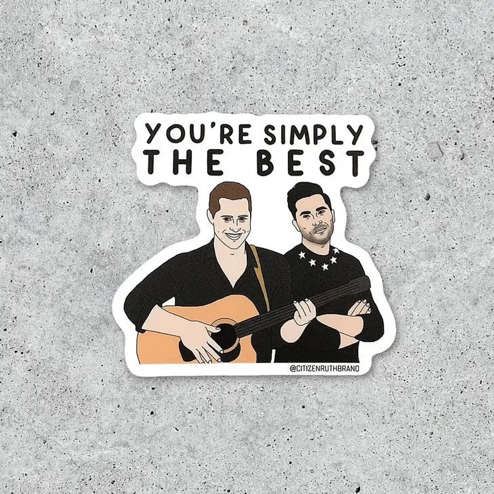 Simply The Best Sticker