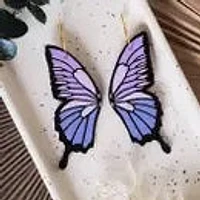 70's Butterfly Wing Earrings