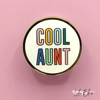 Cool Aunt In Rainbow Lapel Pin