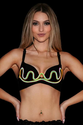 LED Wavy Multi Wire Bra