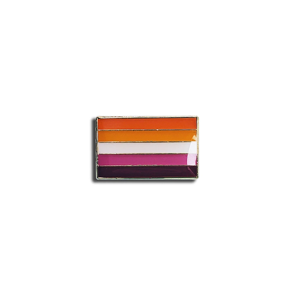 Lesbian Mini Flag Pin