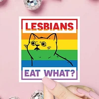 Lesbians Eat What Sticker