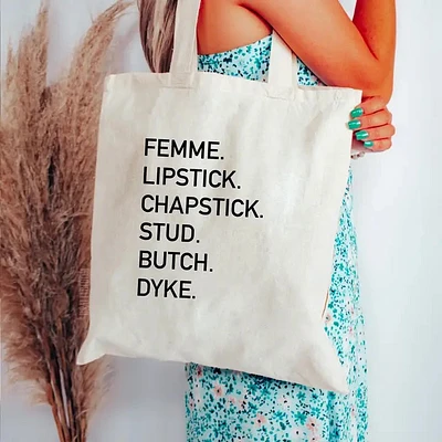 Lesbian Tote Bag Beige