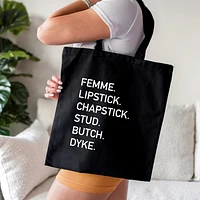 Lesbian Tote Bag Black