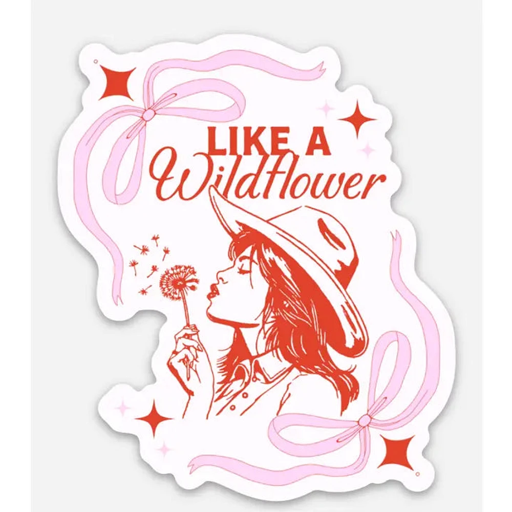 Like A Wildflower Cowgirl Sticker