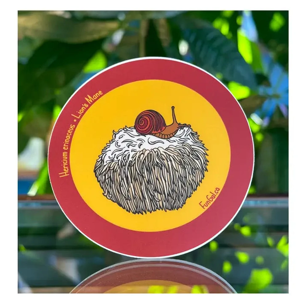 Lion's Mane Sticker