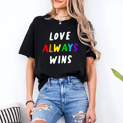 El amor siempre gana camiseta para adultos