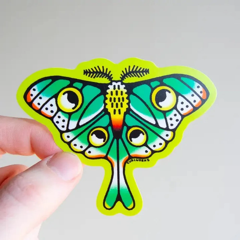 Luna Moth Sticker