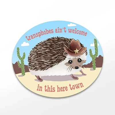 Trans Rights Hedgehog Magent.