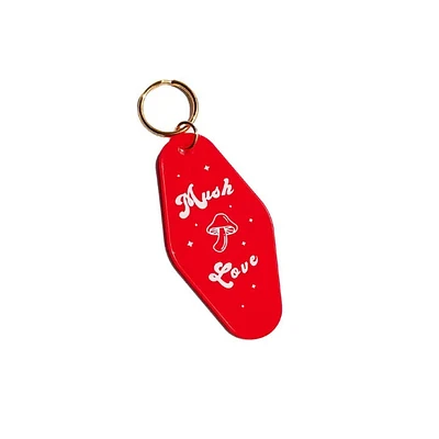 Mush Love Motel Tag Keychain