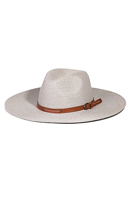 Woven Buckle Band Fedora Hat