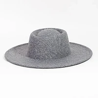 Sombrero de pastel de cerdo de ala plana
