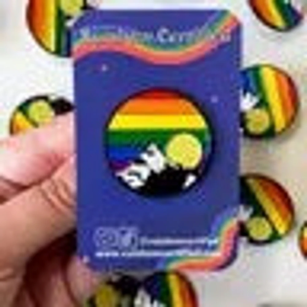 Rainbow Mountain Sunrise LGBTQIA Pin