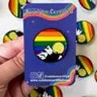 Rainbow Mountain Sunrise LGBTQIA Pin