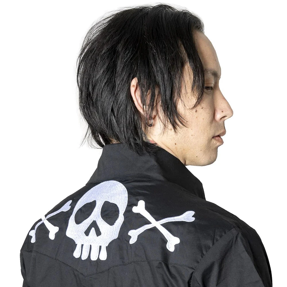 Camisa occidental Harlock Skull X Bones