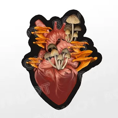 Mushroomheart Sticker