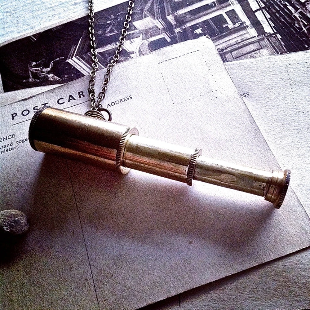 Collier télescope en laiton Explorer