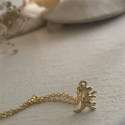 Scotty Tiny T-Rex Charm Necklace