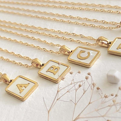 Carrie Initial Charm Necklace K