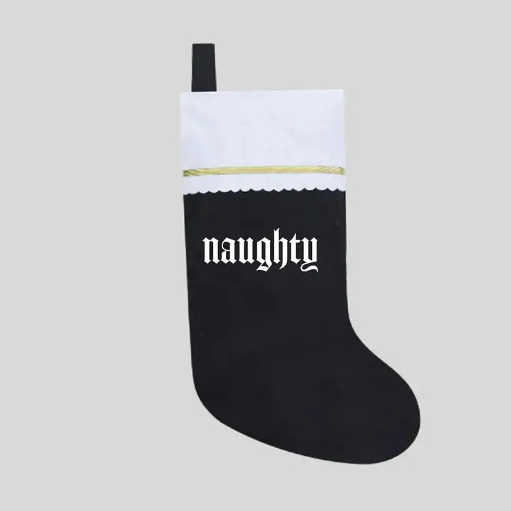 Naughty Goth Christmas Stocking