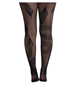 Snake Net Tights