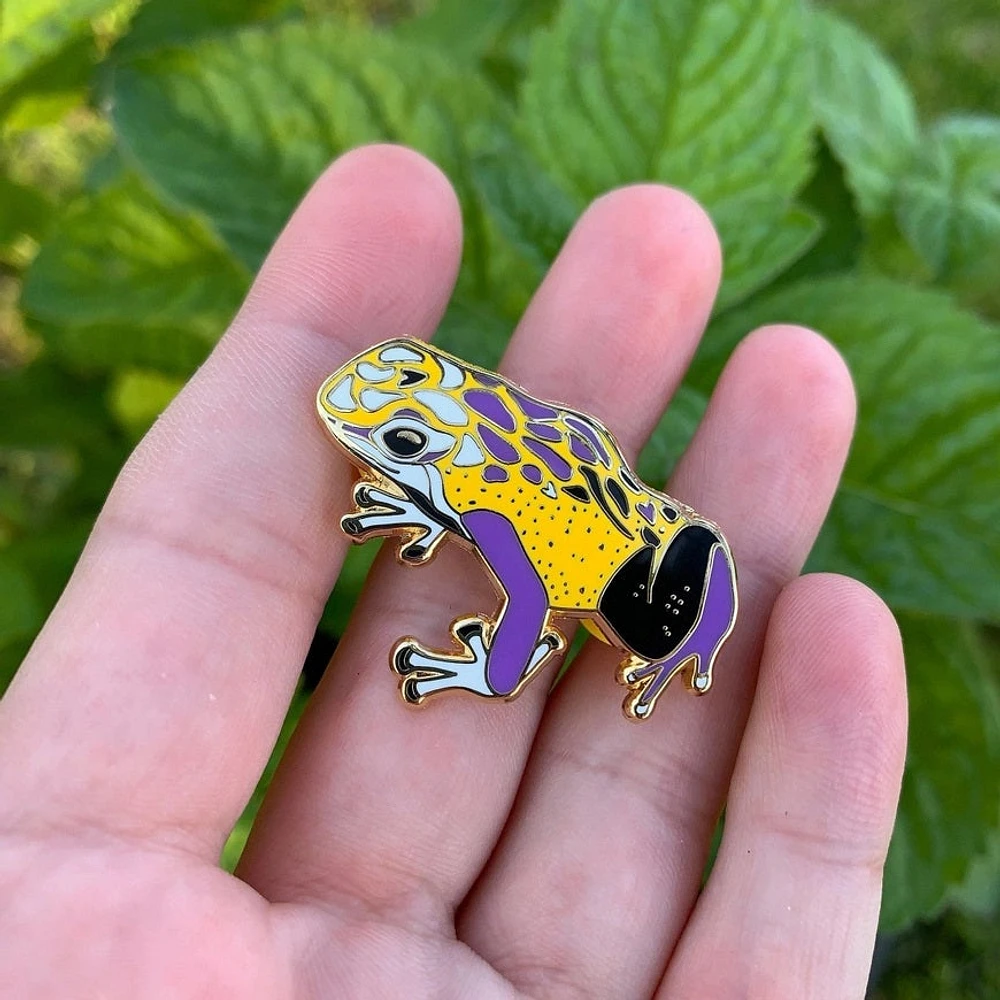 Non-Binary Pride Frog Pin