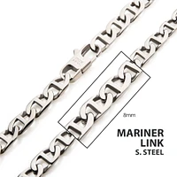 8mm Steel Mariner Link Chain 24"