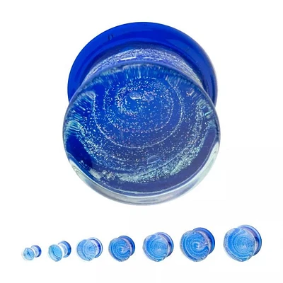 Galaxy Double Flare Glass Plug 0G-7/8