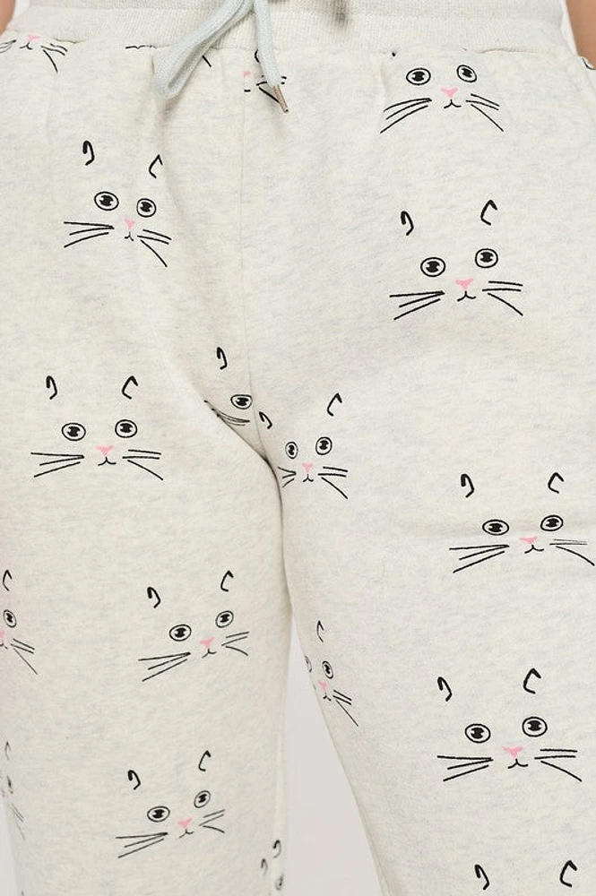 Cat Face Print Sweatpant