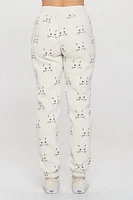 Cat Face Print Sweatpant