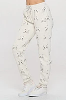 Cat Face Print Sweatpant