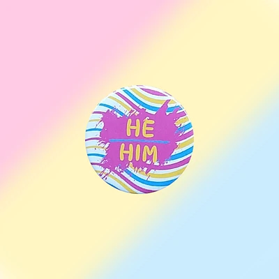 Pansexual He Him Pin