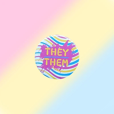 Pansexual They Them Pin