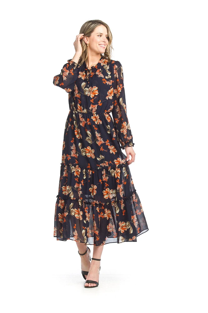 Floral Geogette Maxi Dress