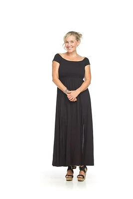 Short Sleeve Smocked Off The Shoulder Dress
